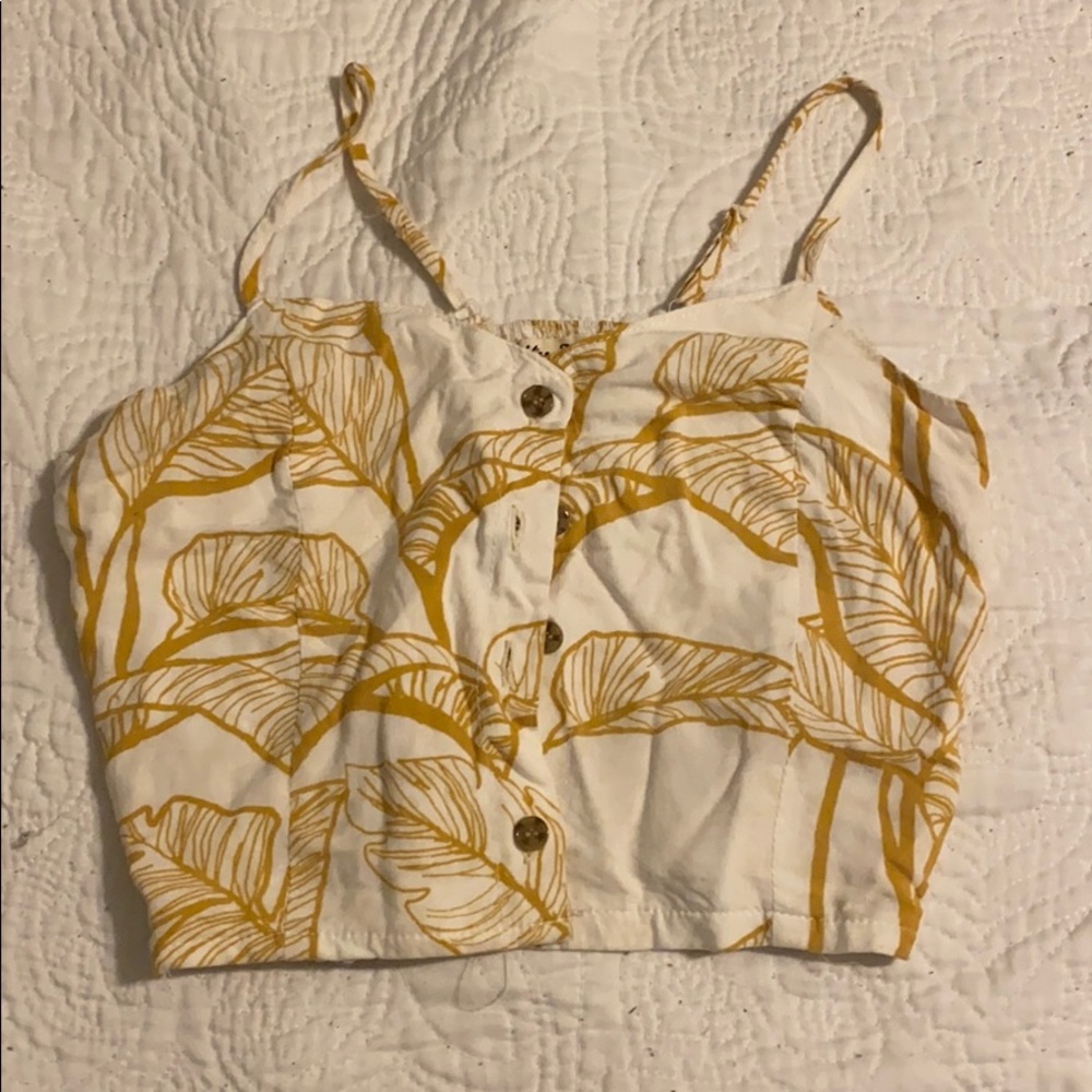 yellow and white tank